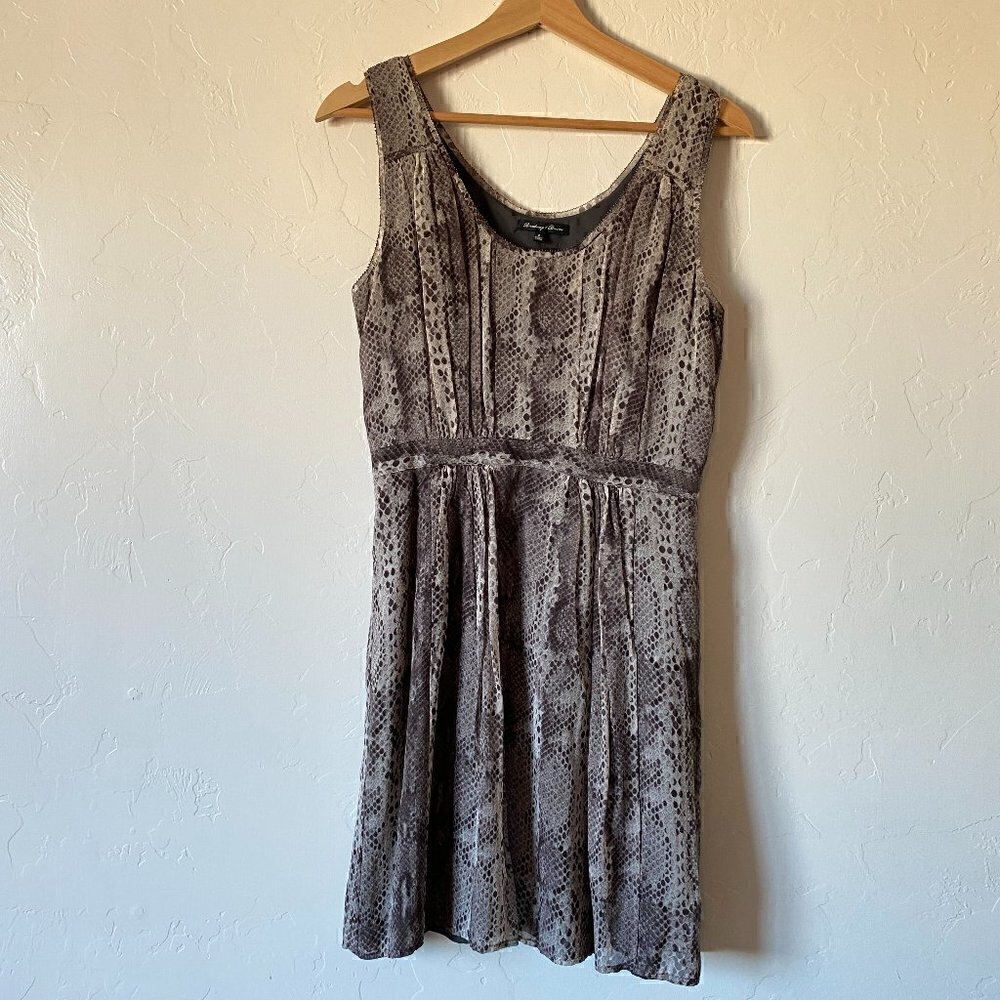 Madewell Silk Snake Print Dress Broadway & Broome Snake Charmer Mini Dress Sz 2
